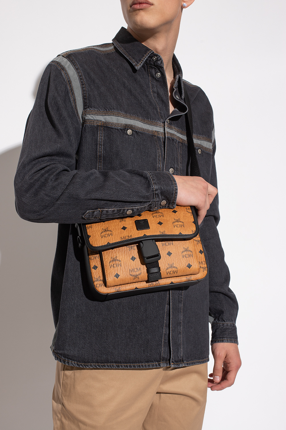 Mcm messenger bag on sale men